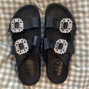 Roger Vivier slidey Viv sandals